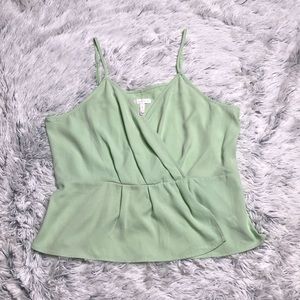Leith Mint Green Wrap Camisole
